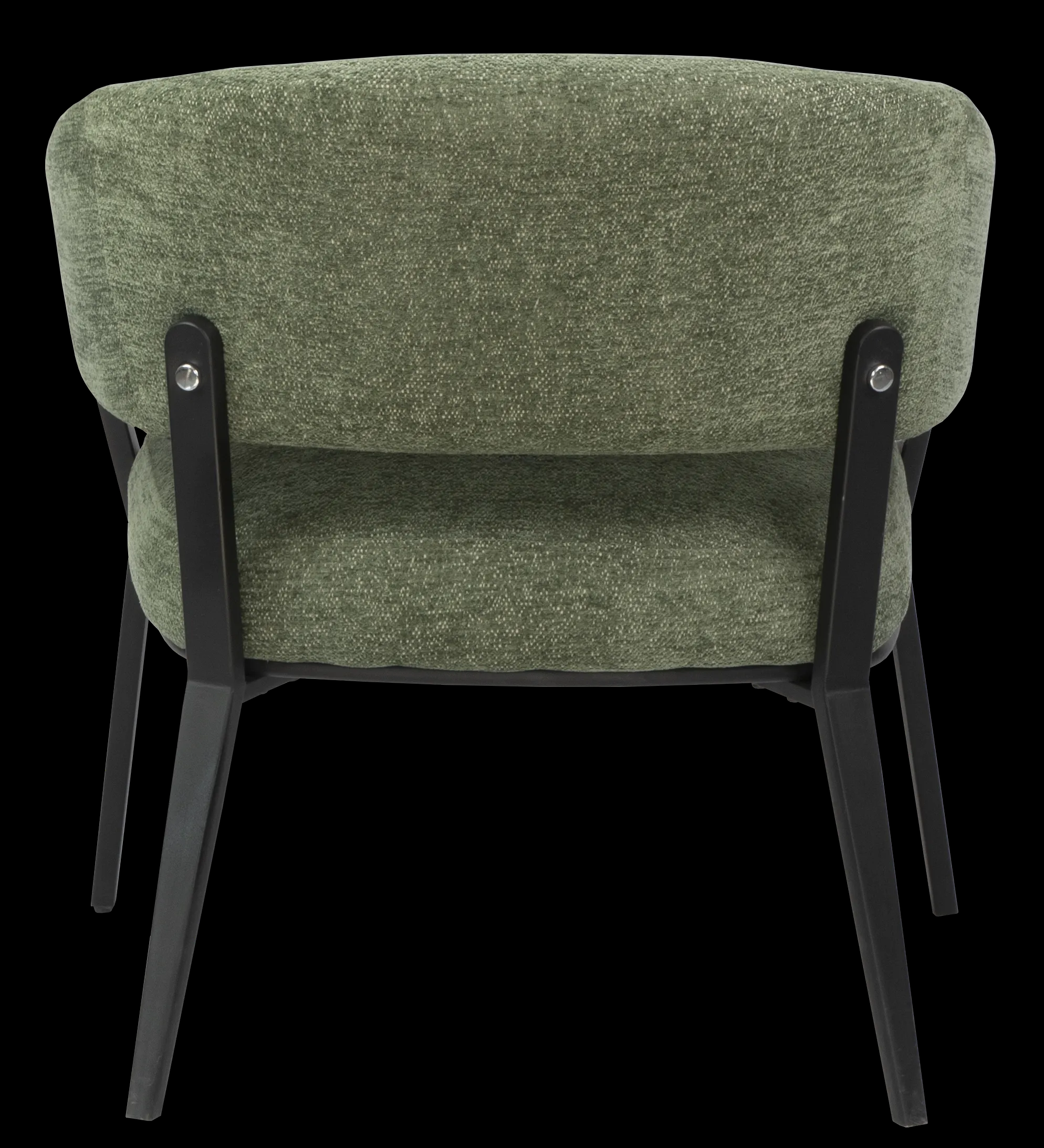 Lounge Chair Fabric with Metal Black Powder Coating Legs HTC0689 | HOMETREE