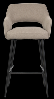 Bar Stool Fabric with Metal Black Powder Coating Legs HTB0045 | HOMETREE