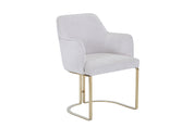 Gold Chromed Dining Chair HTC814 | Fondhouse