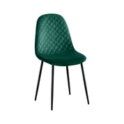Dining Chairs Set of 4 Velvet/Green AWS024UK | LEUKHOUSE