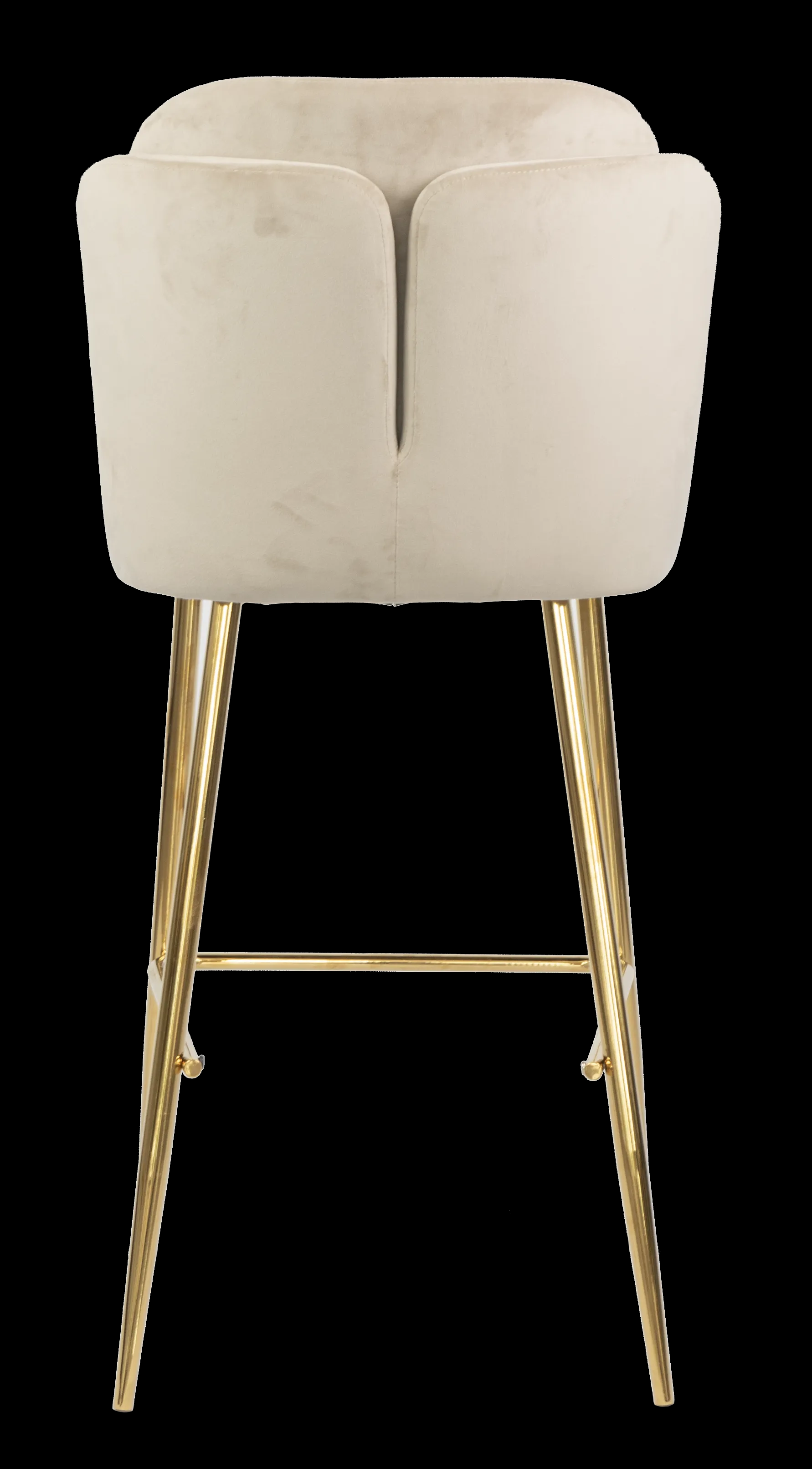 Bar Stool Fabric with Metal Gold Chromed Legs HTB0043 | HOMETREE