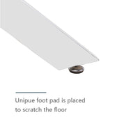 Rectangular Dining Table 120x70cm Glass/Silver AWS021UK | LEUKHOUSE