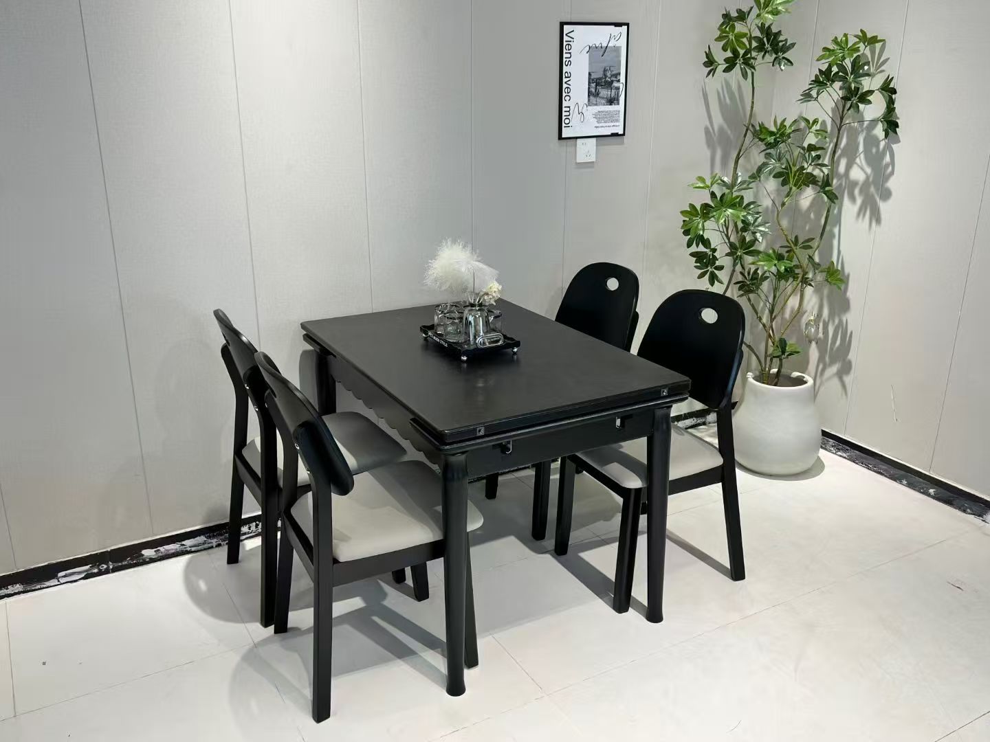 Dining Table Rectangular Glass T72 | FONDHOUSE