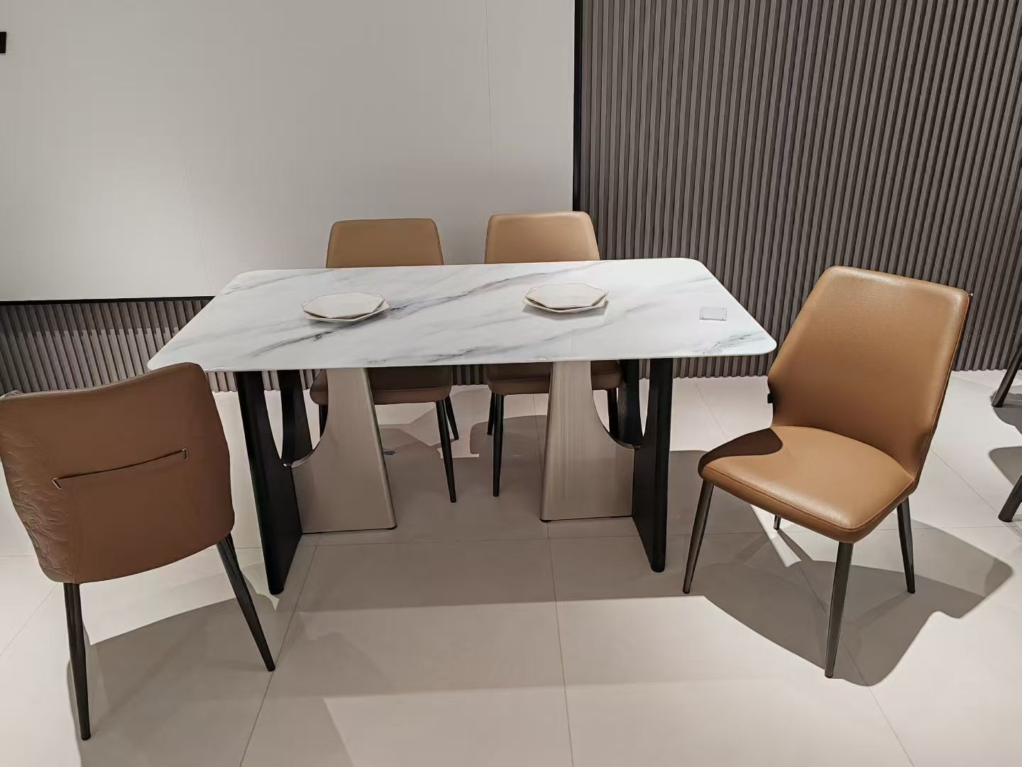 Dining Table Rectangular Artificial Stone T-1396 | FONDHOUSE