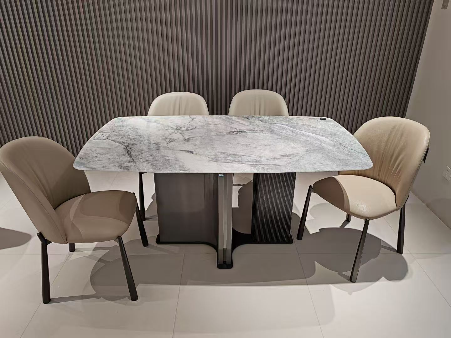 Dining Table Rectangular Artificial Stone T-1258 | FONDHOUSE