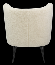 Lounge Chair Fabric with Metal Black Powder Coating Legs Metal HTC0691 | HOMETREE