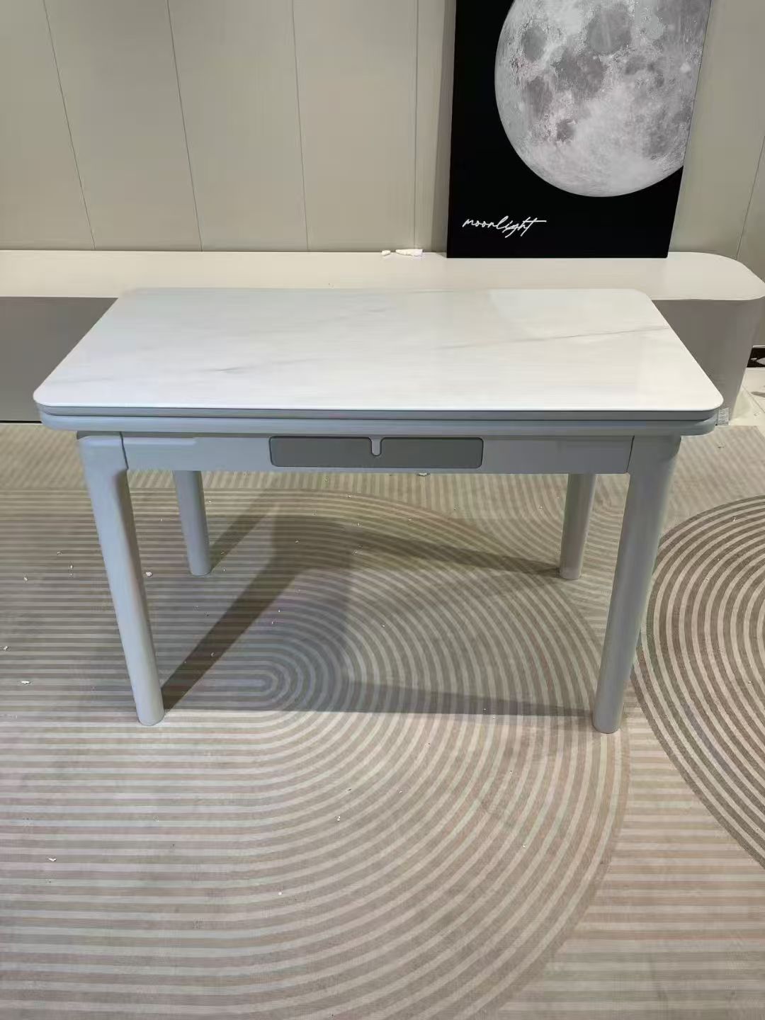 Dining Table Rectangular Glass S2530White | FONDHOUSE