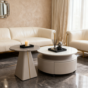 Coffee Table Artificial Stone Baking Paint LKL070CTJKN | LEUKHOME