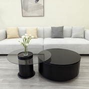 Coffee Table Glass Baking Paint LKL068CTJKN | LEUKHOME