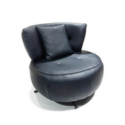 Armchair Black Leather LKX010ACSY | LEUKHOME