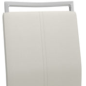 Dining Chairs Set of 4 Faux Leather/White AWS266UK | LEUKHOUSE
