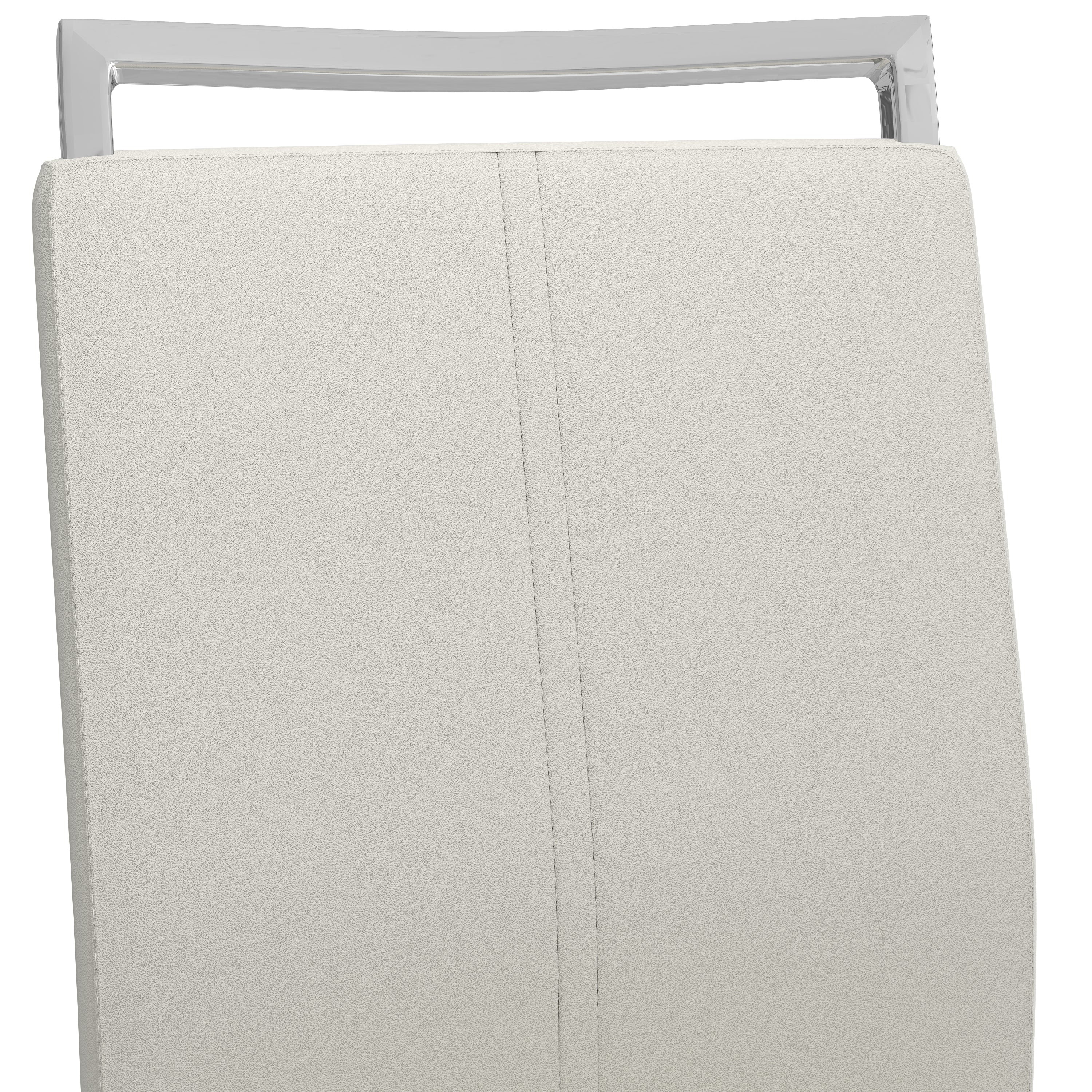 Dining Chairs Set of 4 Faux Leather/White AWS266UK | LEUKHOUSE