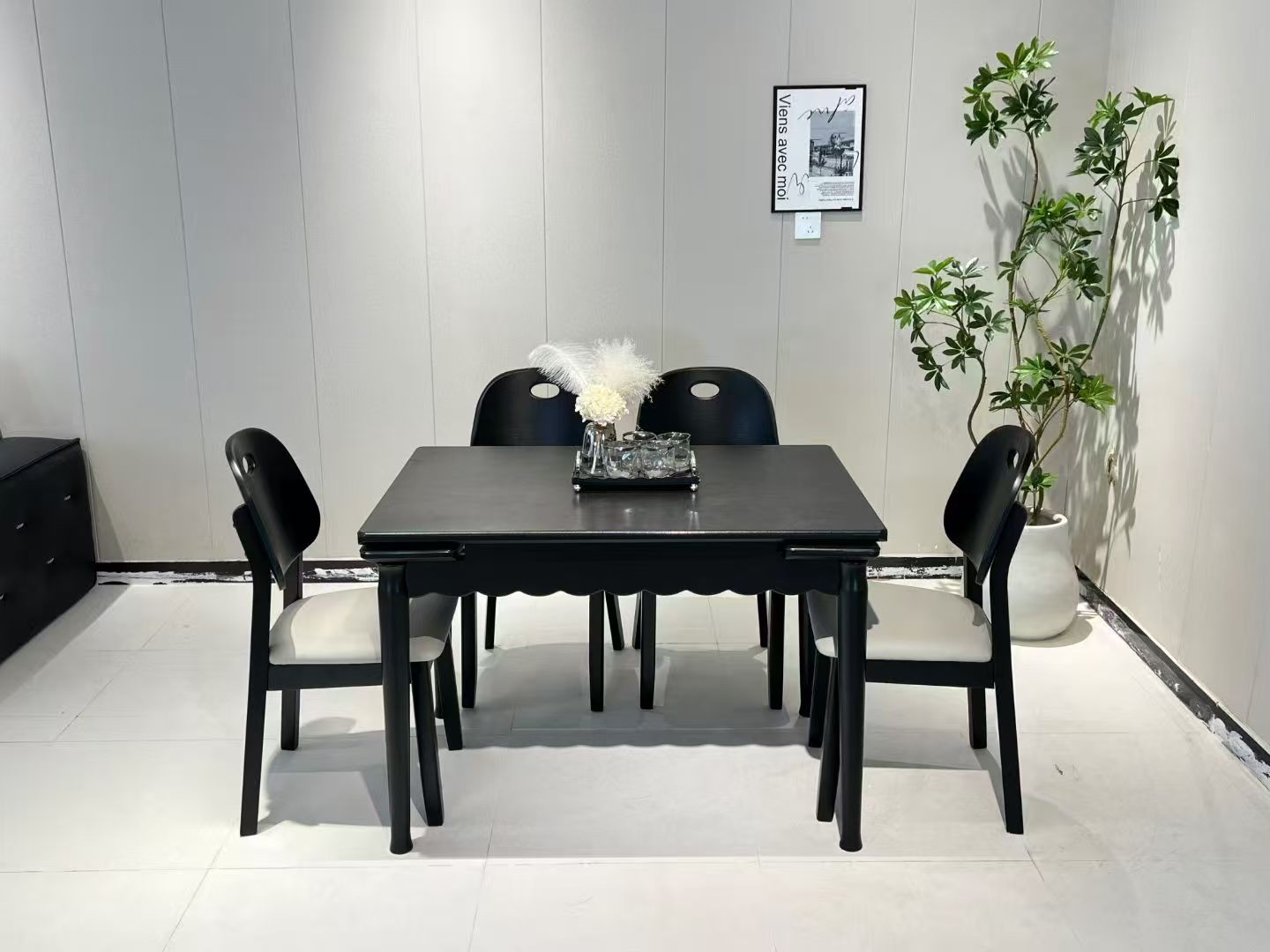 Dining Table Rectangular Glass T72 | FONDHOUSE