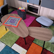 Table Gigognes Scandinave Lot de 2 Tables Basse pour Salon, Marron 2 Pièces AWS0731FR | LEUKHOUSE