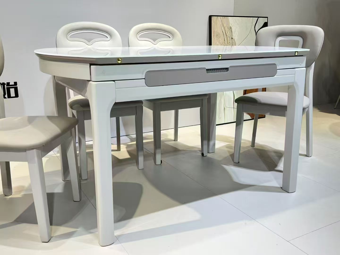 Dining Table Rectangular Glass S2401 | FONDHOUSE