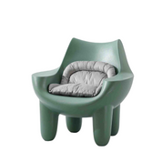 Plastic Chair Lounge PE with Cushion LKDG003CPCBD | LEUKHOME