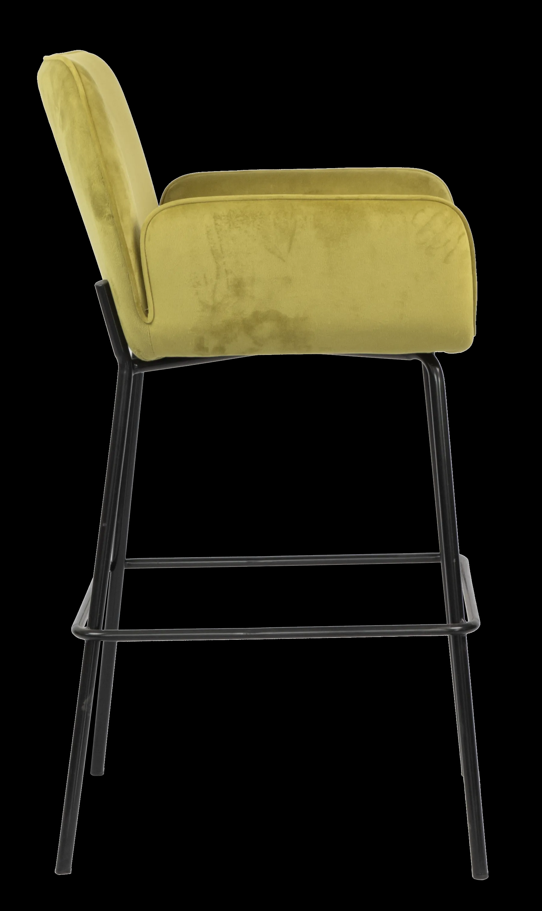 Bar Stool Velvet with Metal Black Powder Coating Legs HTB0044 | HOMETREE