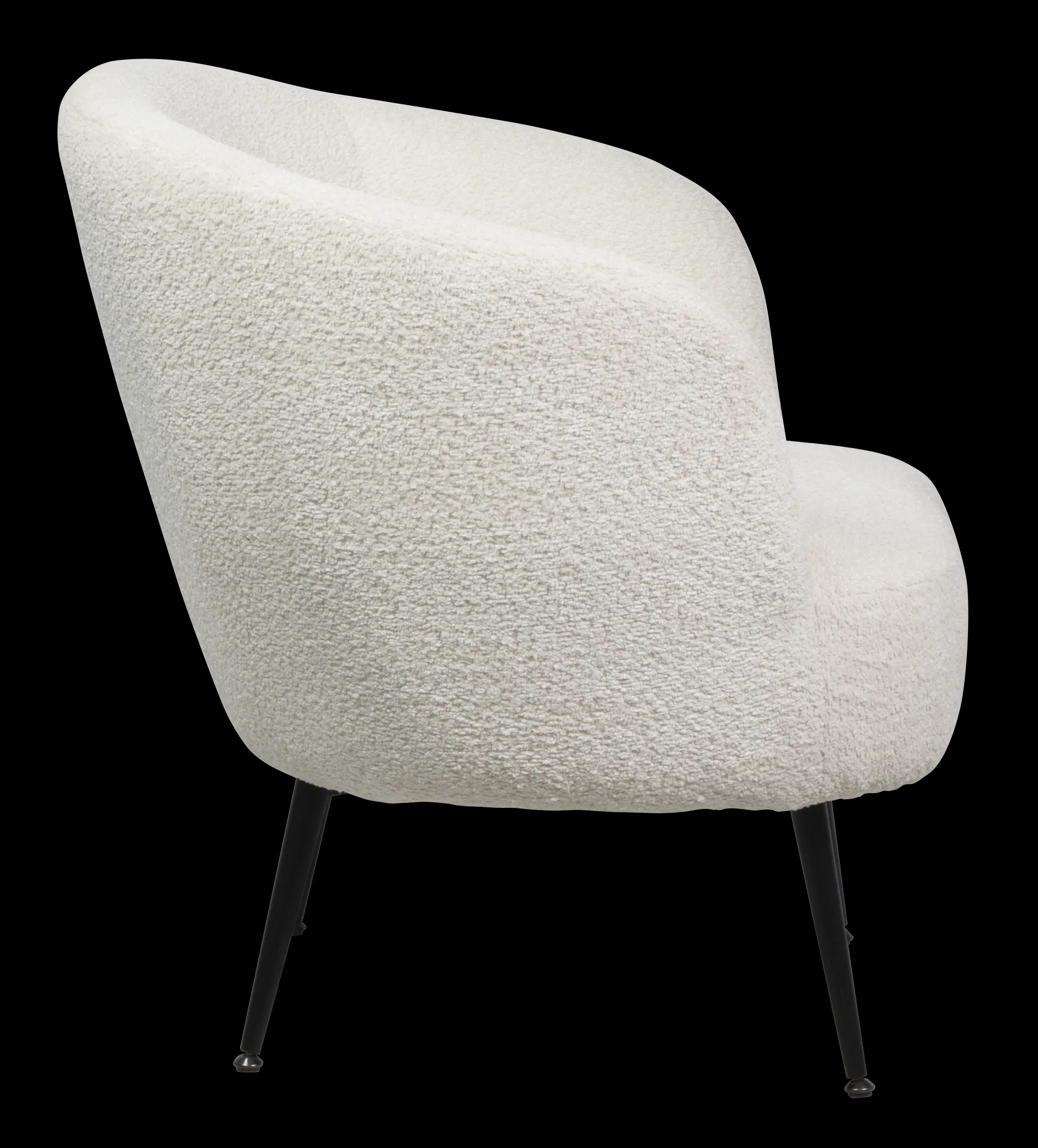 Lounge Chair Fabric with Metal Black Powder Coating Lges HTC0694 | HOMETREE