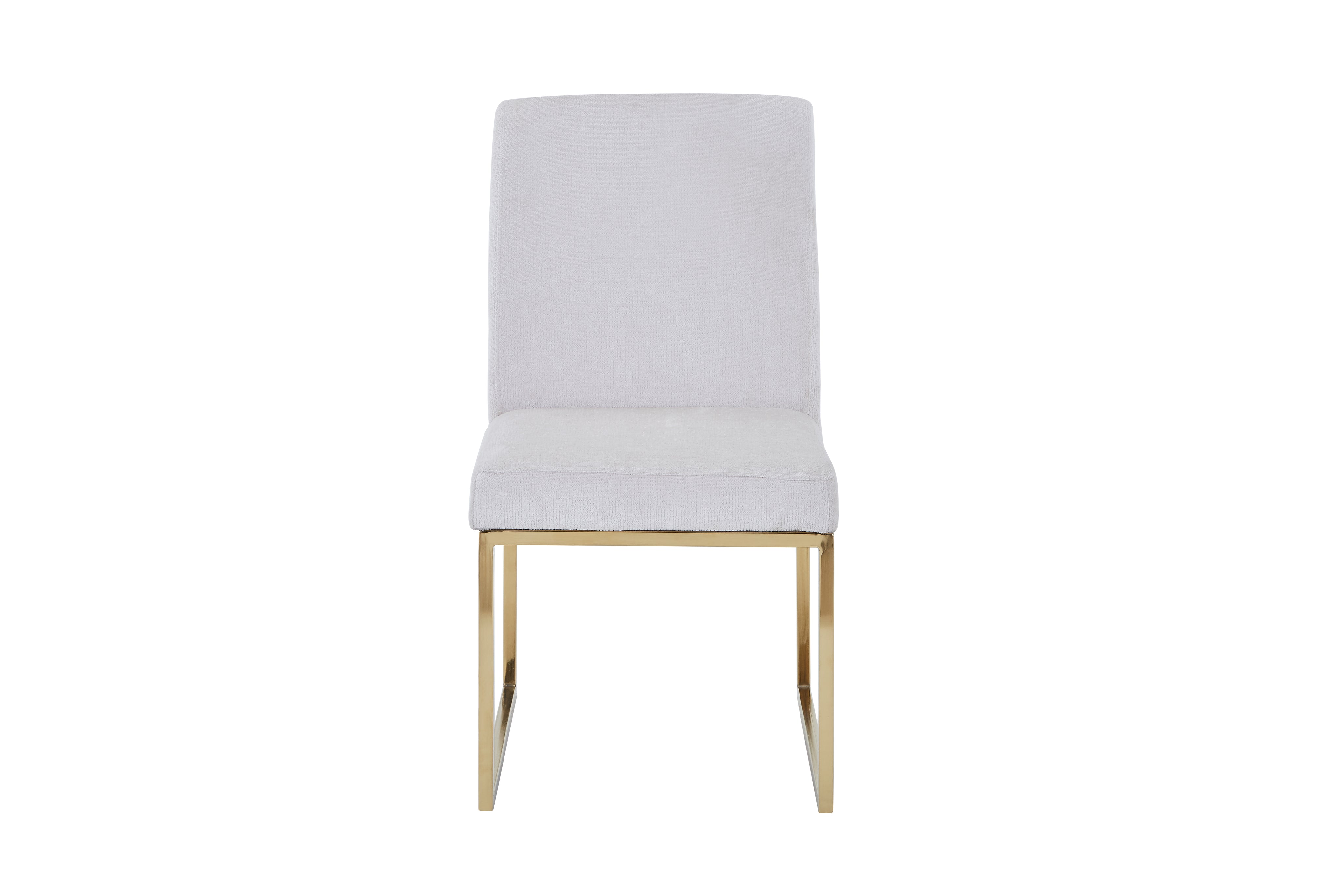Gold Chromed Dining Chair HTC813 （2 Chairs）| Fondhouse