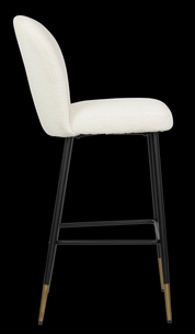 Bar Stool Fabric with Metal Black Powder Coating Legs HTB0046 | HOMETREE