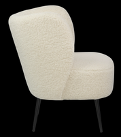 Lounge Chair Fabric with Metal Black Powder Coating Legs Metal HTC0691 | HOMETREE