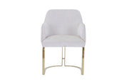 Gold Chromed Dining Chair HTC814 | Fondhouse