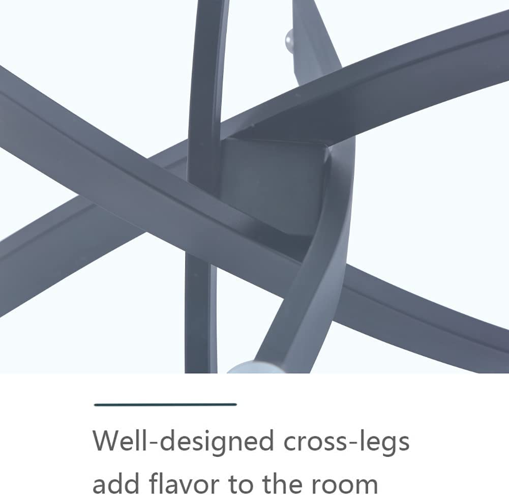 Rectangular Dining Table 120x70cm Glass/Black AWS021UK | LEUKHOUSE