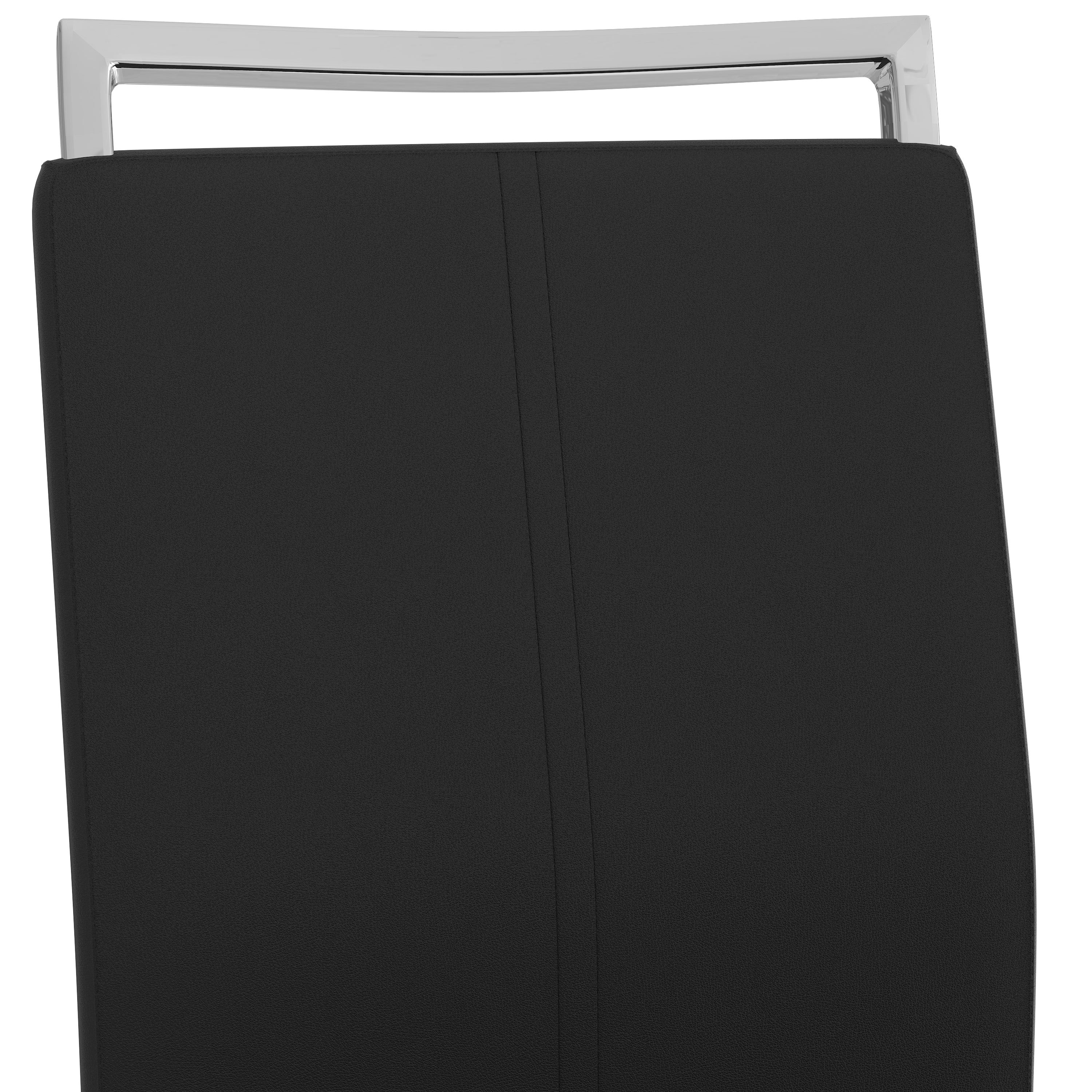 Dining Chairs Set of 4 Faux Leather/Black AWS266UK | LEUKHOUSE