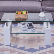 Coffee Table Rectangle Glass LKL020CTAWS | FONDHOUSE