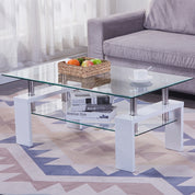 Coffee Table Rectangle Glass LKL020CTAWS | FONDHOUSE