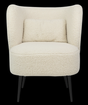 Lounge Chair Fabric with Metal Black Powder Coating Legs Metal HTC0691 | HOMETREE