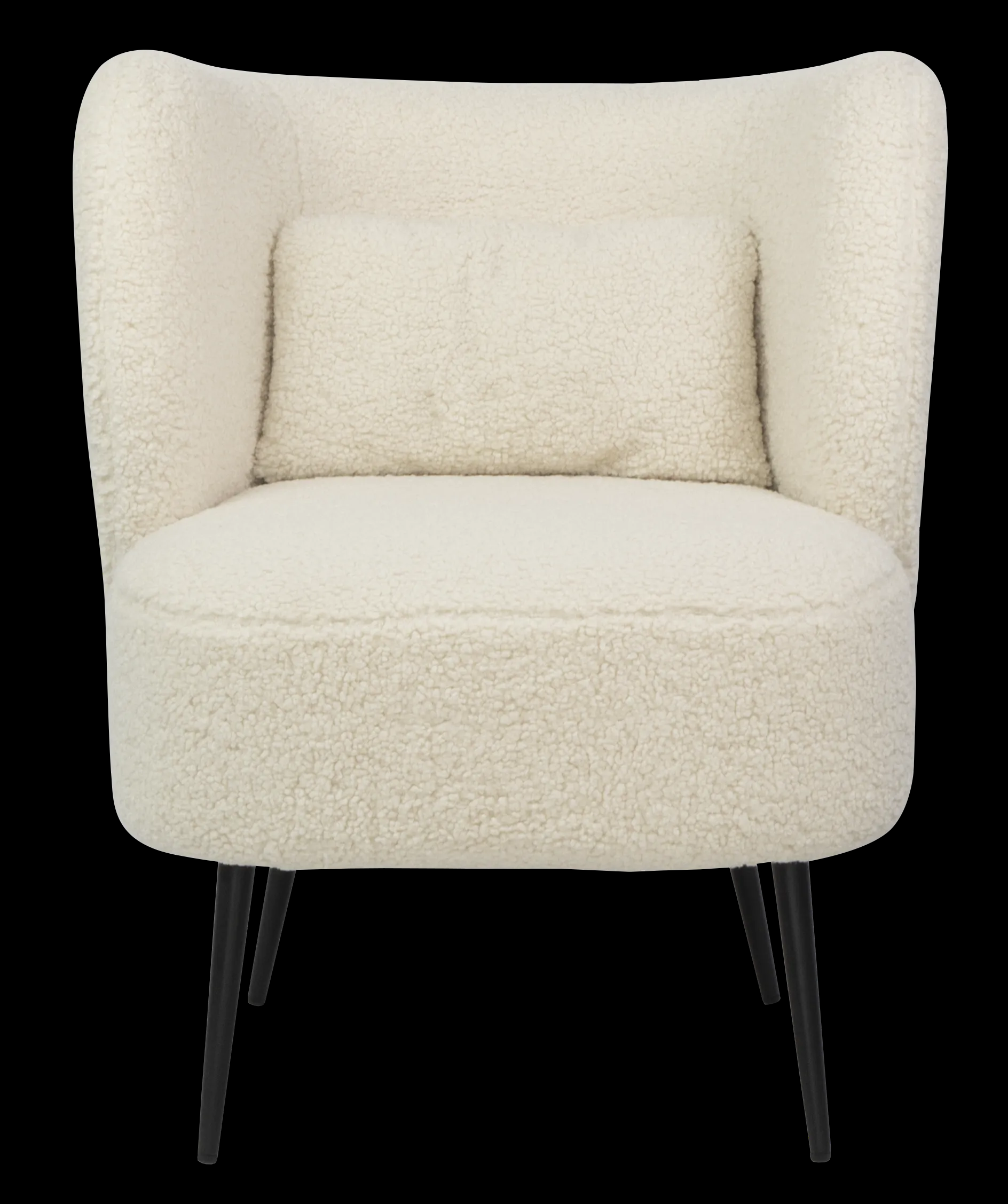 Lounge Chair Fabric with Metal Black Powder Coating Legs Metal HTC0691 | HOMETREE