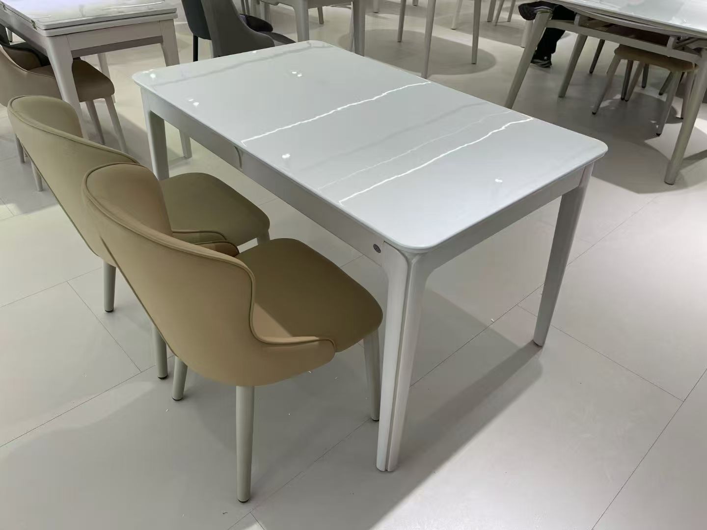 Dining Table Rectangular Glass S2479 | FONDHOUSE