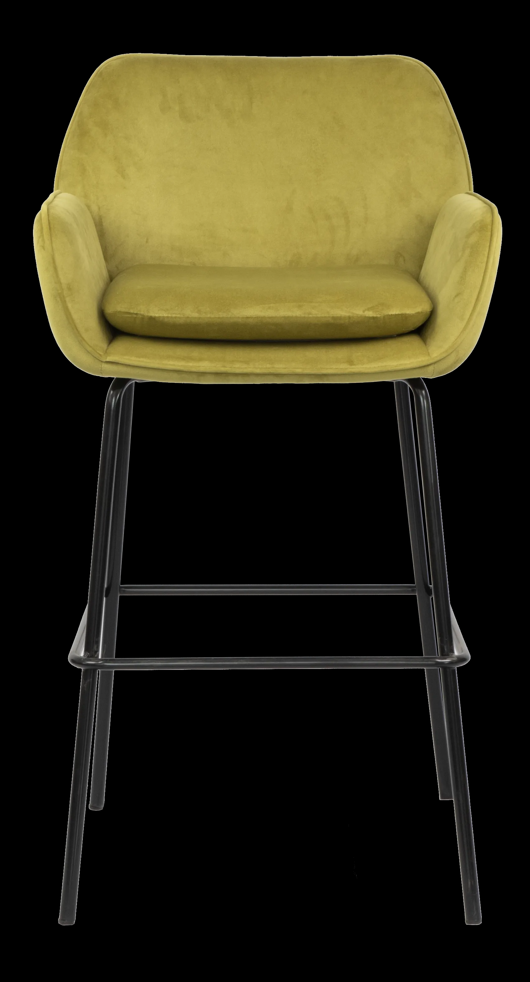 Bar Stool Velvet with Metal Black Powder Coating Legs HTB0044 | HOMETREE