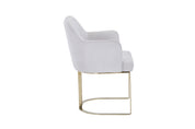 Gold Chromed Dining Chair HTC814 | Fondhouse