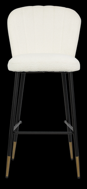 Bar Stool Fabric with Metal Black Powder Coating Legs HTB0046 | HOMETREE