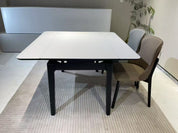 Dining Table Rectangular Glass S-2517Black | FONDHOUSE