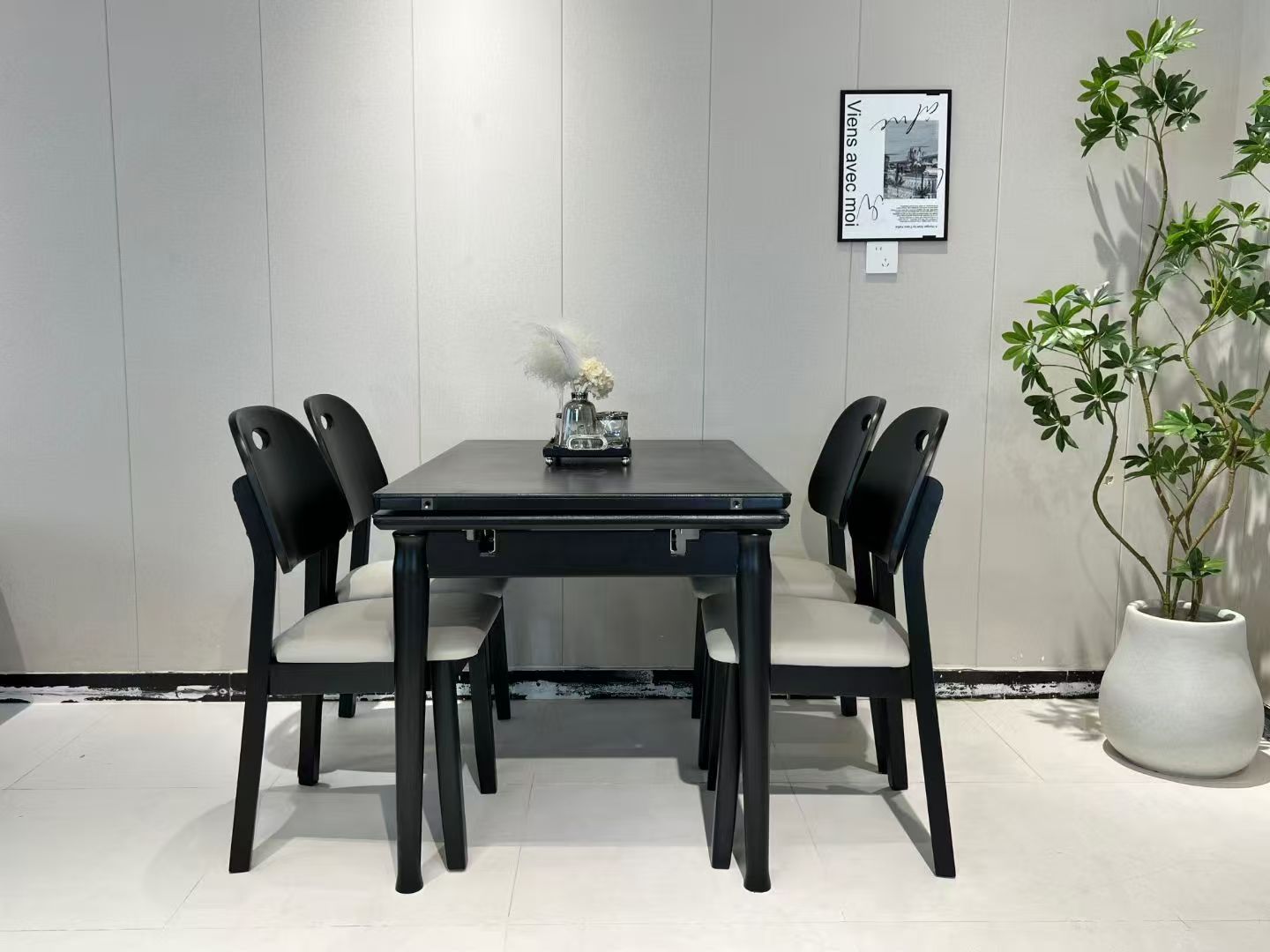 Dining Table Rectangular Glass T72 | FONDHOUSE