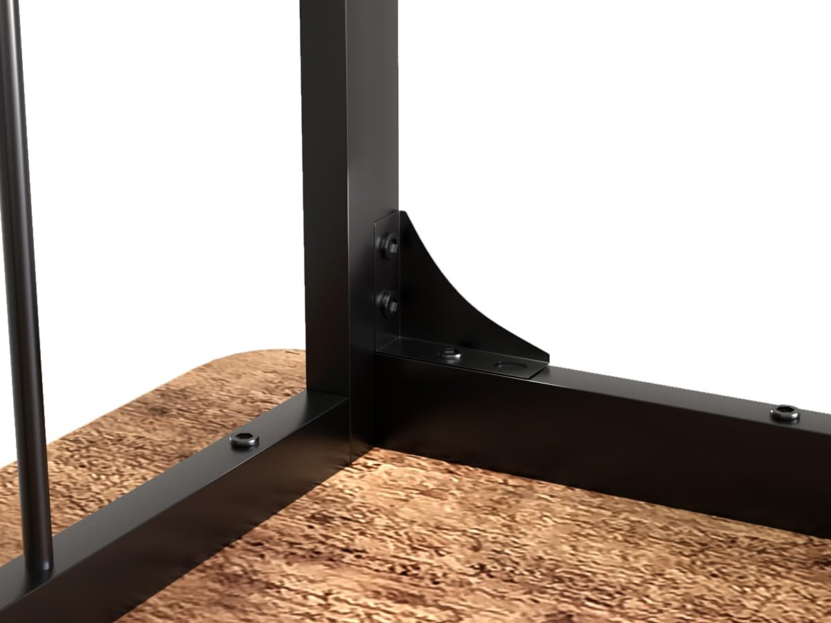 Dining Table Set for 4, 47.2-Inch Wood Kitchen Table Set,Rustic Brown 5 Piece Dining Table Set for Kitchen Dining Room CA | LEUKHOUSE