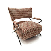 Armchair Red Linen LKX005ACSY | LEUKHOME