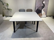 Dining Table Rectangular Glass S-2517Black | FONDHOUSE