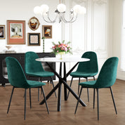 ot de 4 Chaises Vert Chaises Salle à Manger Chaises de Cuisine pour 4 Personnes,Vert AWS02414FR | LEUKHOUSE