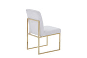 Gold Chromed Dining Chair HTC813 （2 Chairs）| Fondhouse