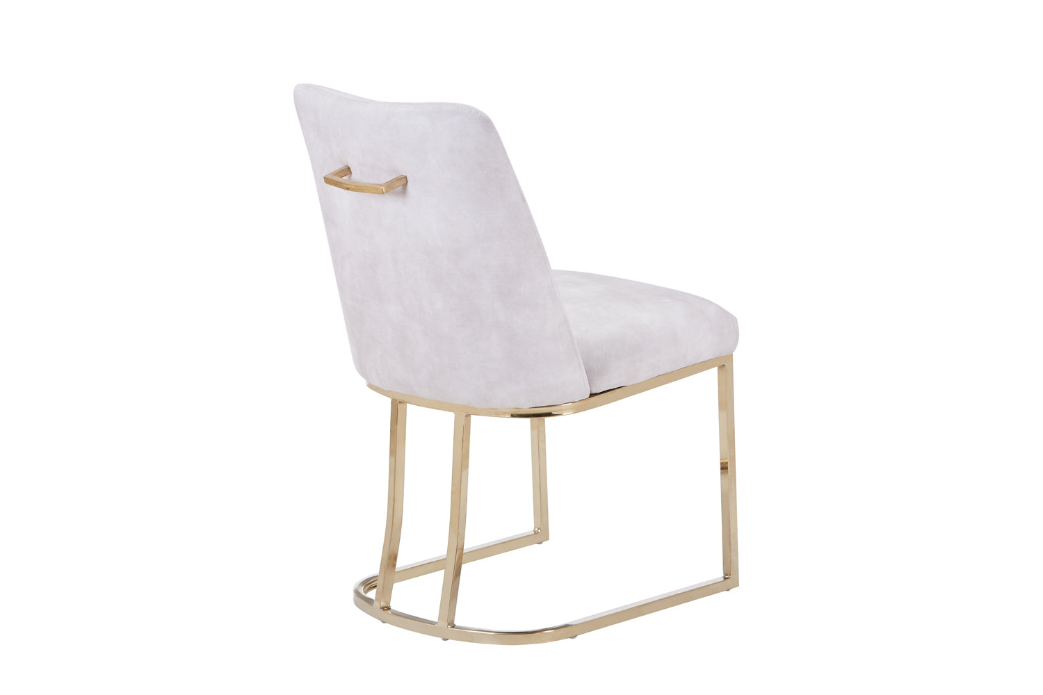 Gold Chromed Dining Chair HT08（2 Chairs） | Fondhouse
