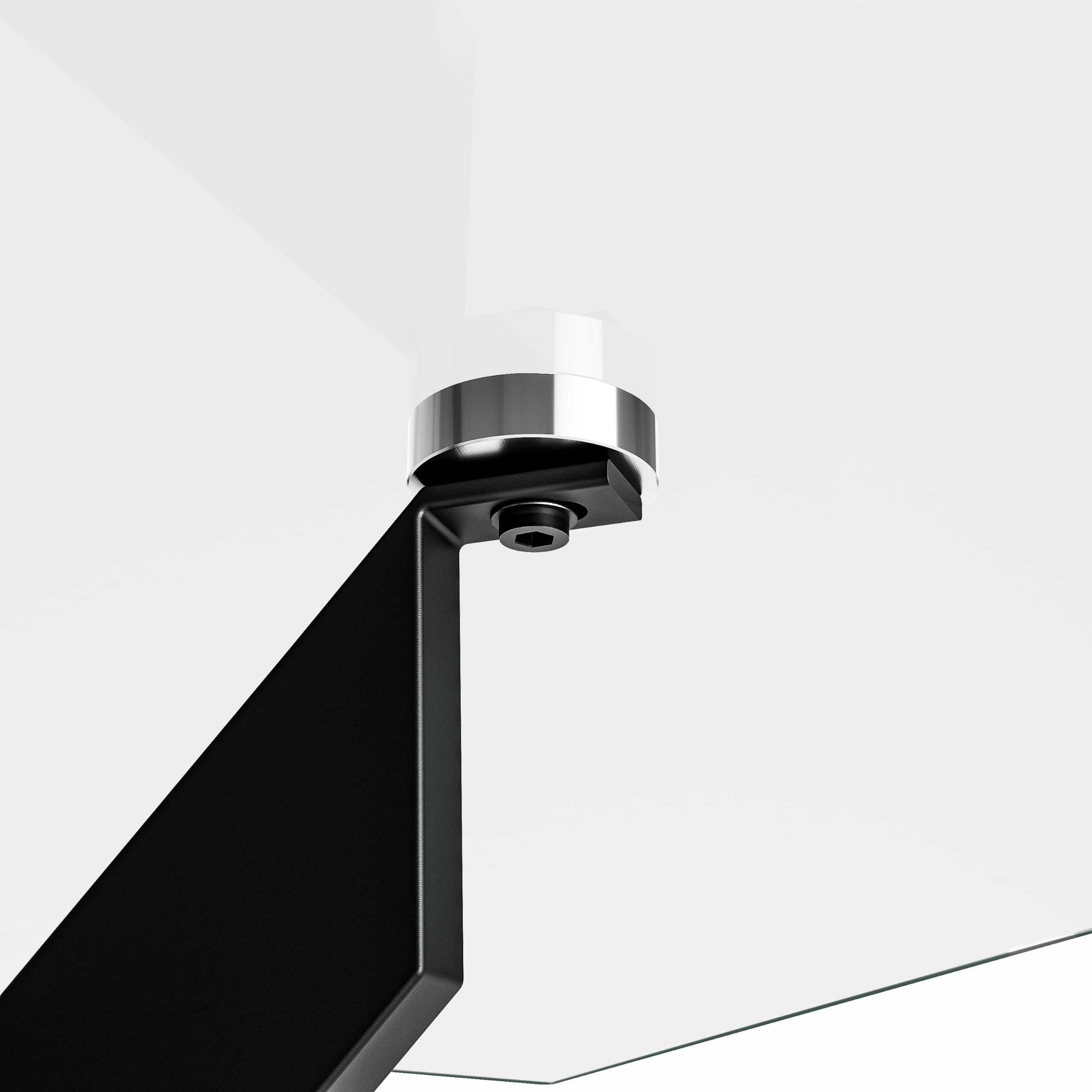 5 Piece Dining Table Table Set, Modern Tempered Glass Dining Table Set for 4 Kitchen Table Set with 4 Upholstered Chairs (Black Table with Black Chairs) US | LEUKHOUSE