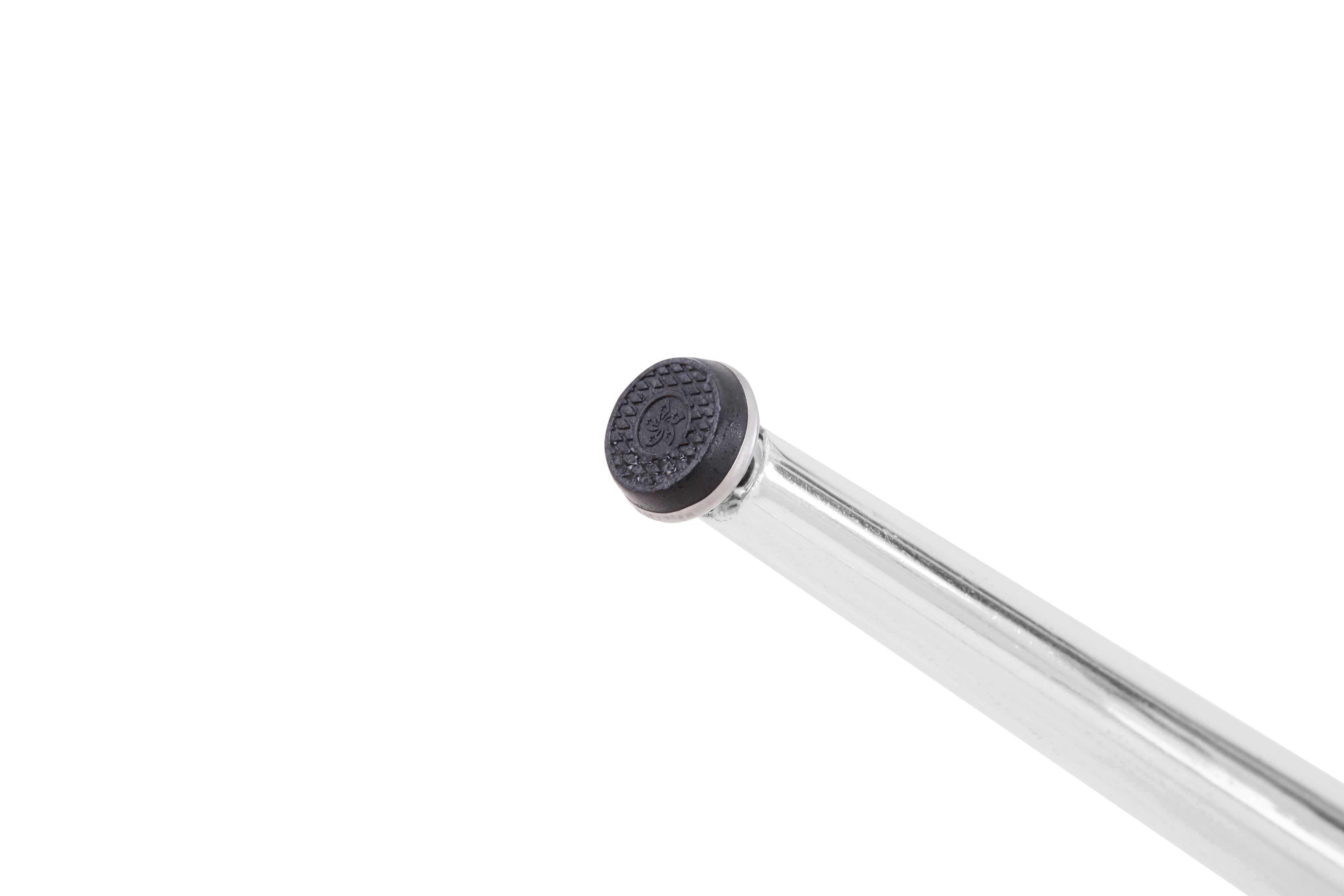 Round Dining Table 90x90cm Glass/Silver AWS062UK | LEUKHOUSE