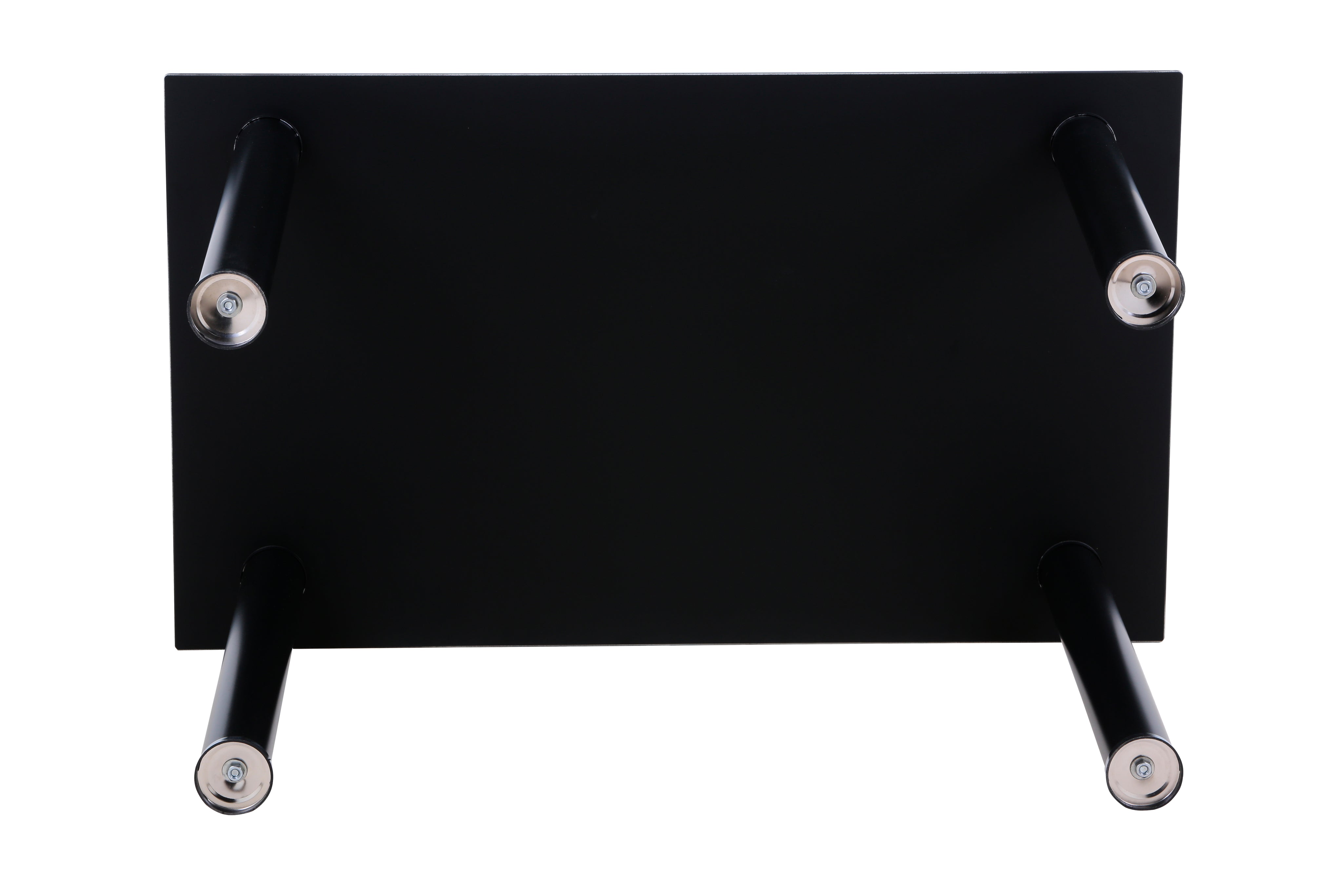 Black Glass Dining Table 120x70cm Glass/Black AWS068UK | LEUKHOUSE