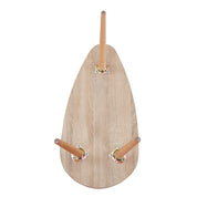 Table Gigognes Lot de 2 Tables Basses Moderne Bois pour Salon, Brun Clair AWS0732FR | LEUKHOUSE