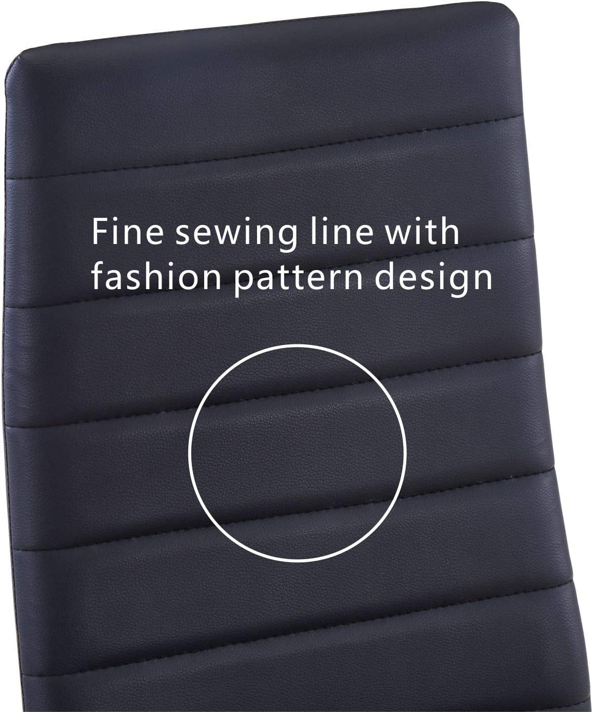 High Back Black Dining Chairs Set of 4 US | LEUKHOUSE