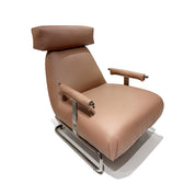 Armchair Brown Leather LKX003ACSY | LEUKHOME